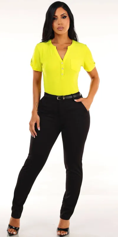 Lime Skinny Pants Combo made by Moda