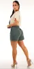 Beige Stretch Cargo Shorts Combo sold by Moda