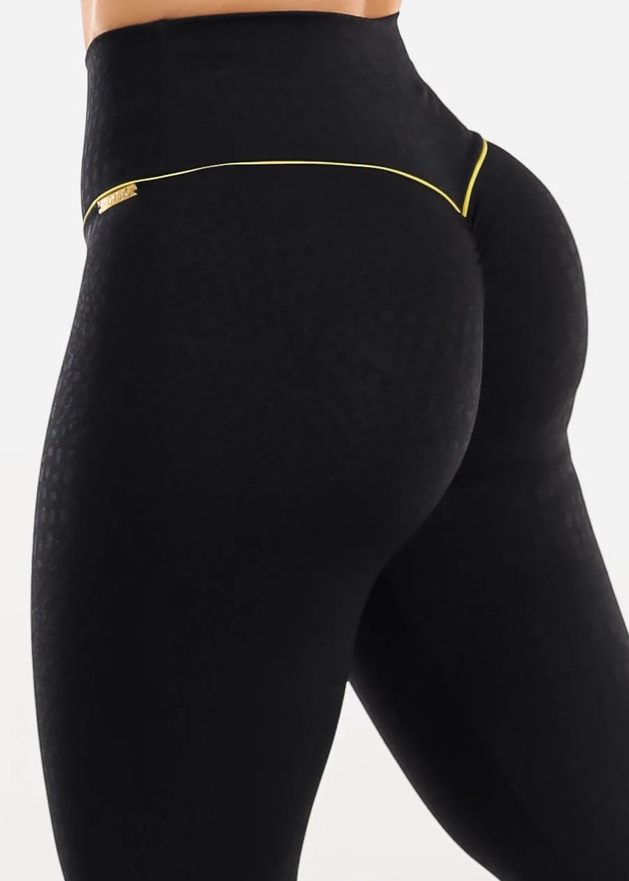 MADE IN BRAZIL Butt Lift Scrunch Leggings Snake Black sold by Moda