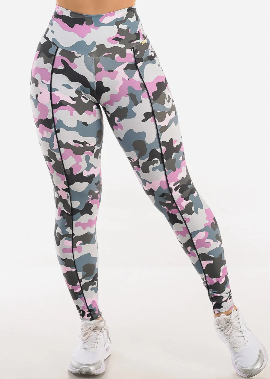 MADE IN BRAZIL Butt Lift Scrunch Leggings Military Pink sold by Moda product image thumbnail 3