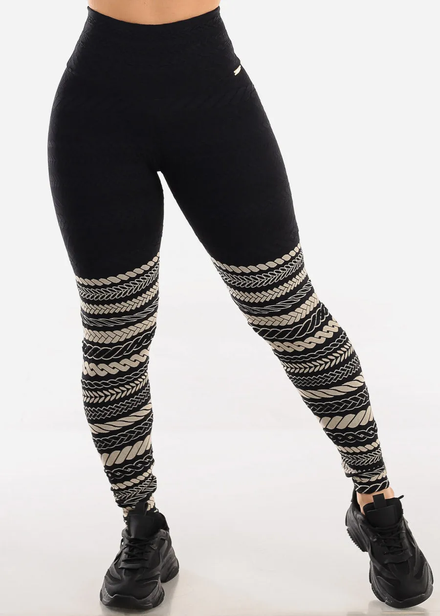 MADE IN BRAZIL Butt Lift Scrunch Leggings Tribal Black sold by Moda product image thumbnail 2