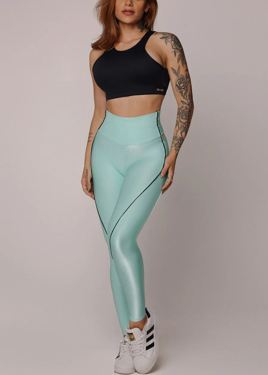 MADE IN BRAZIL Butt Lift Scrunch Leggings Glossy Mint sold by Moda product image thumbnail 5