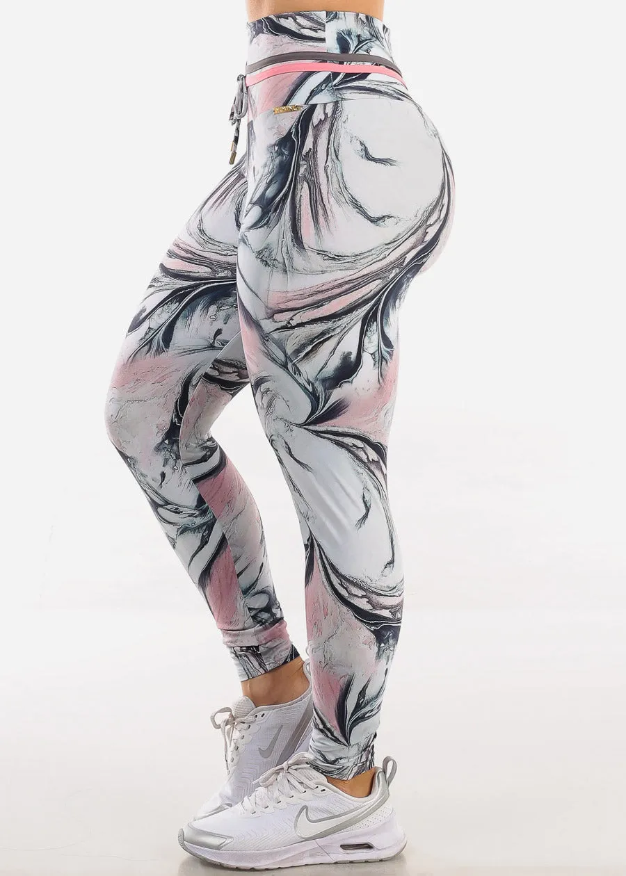 MADE IN BRAZIL Butt Lift Scrunch Leggings Marble Rose sold by Moda product image thumbnail 3