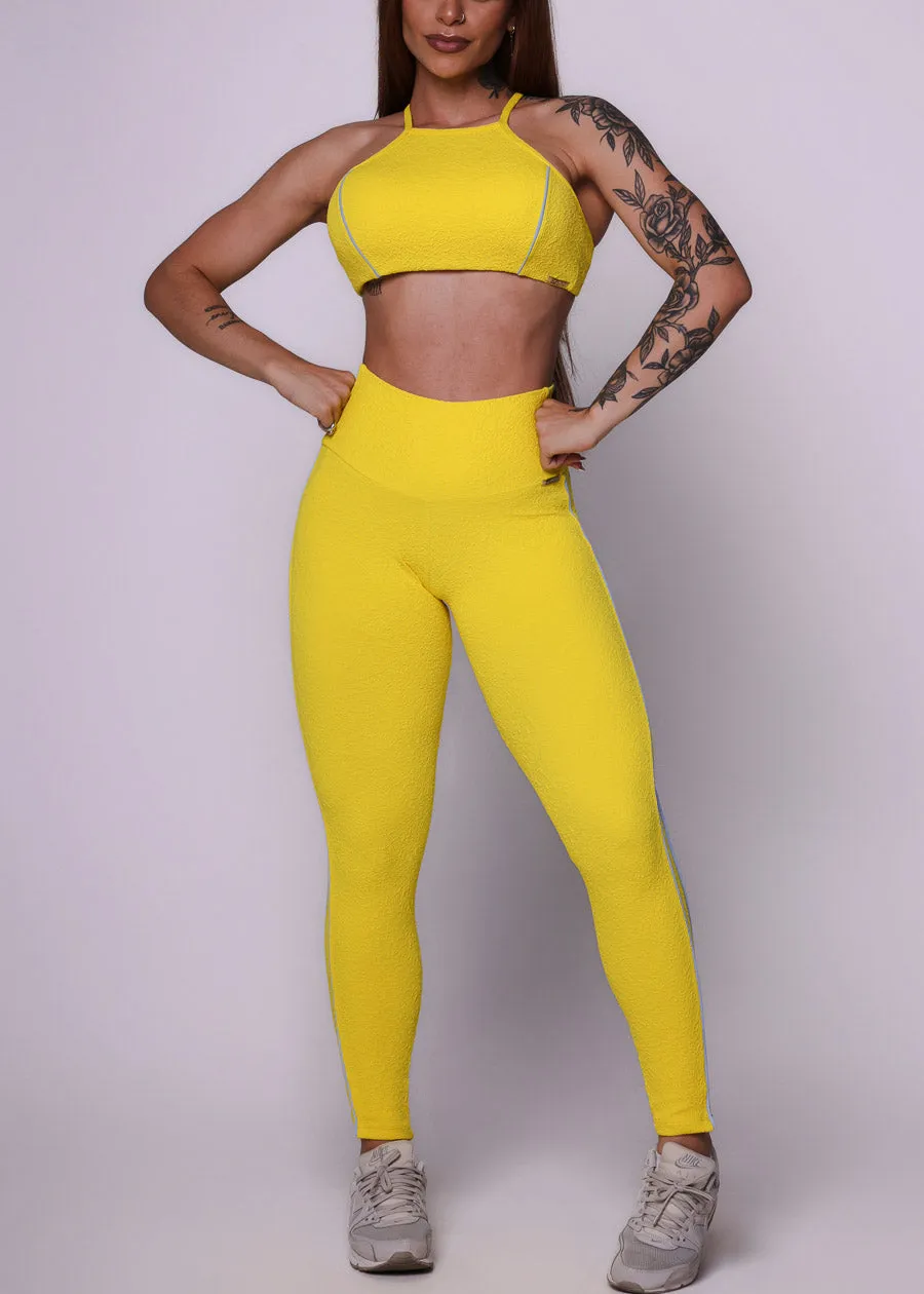MADE IN BRAZIL Butt Lift Scrunch Leggings Jacquard Yellow sold by Moda product image thumbnail 5
