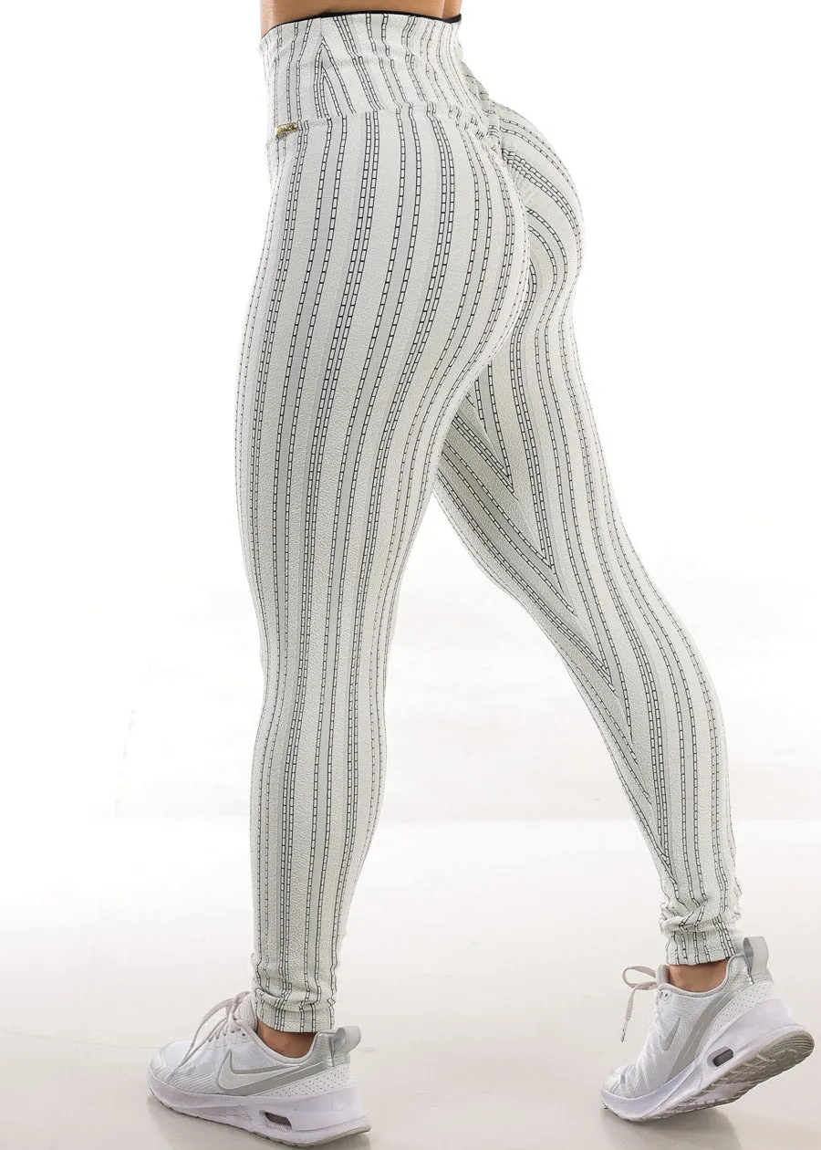 MADE IN BRAZIL Butt Lift Scrunch Leggings Printed Ivory sold by Moda product image thumbnail 4