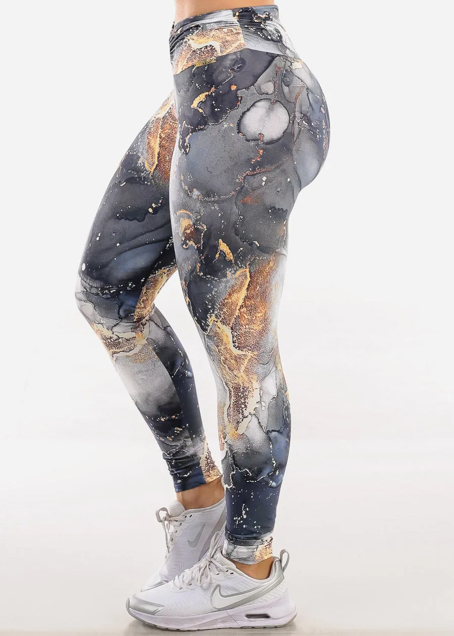MADE IN BRAZIL Butt Lift Scrunch Leggings Marble Print sold by Moda product image thumbnail 4