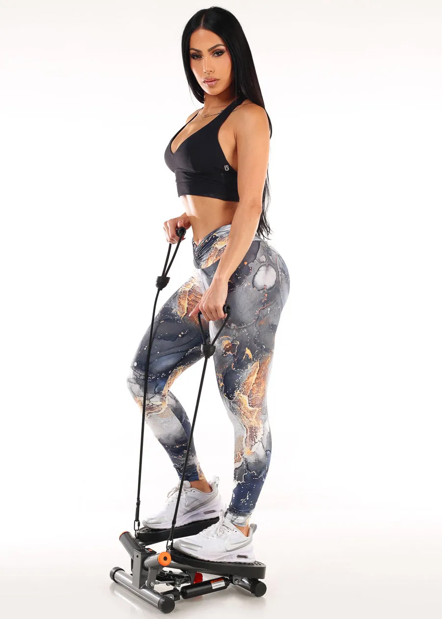 MADE IN BRAZIL Butt Lift Scrunch Leggings Marble Print sold by Moda product image thumbnail 2