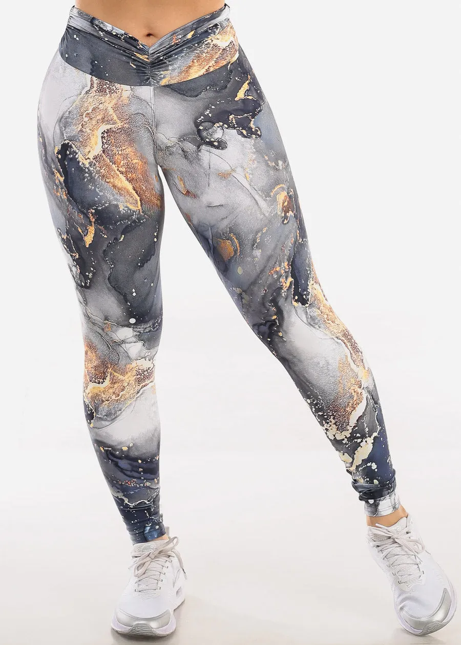 MADE IN BRAZIL Butt Lift Scrunch Leggings Marble Print sold by Moda product image thumbnail 3