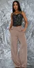 Lace Satin Cargo Pants Combo sold by Moda