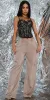 Lace Satin Cargo Pants Combo sold by Moda