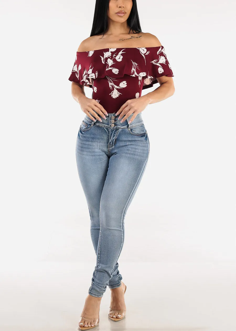 Butt Lift High Waist Acid Wash Stretchy Skinny Jeans sold by Moda product image thumbnail 2