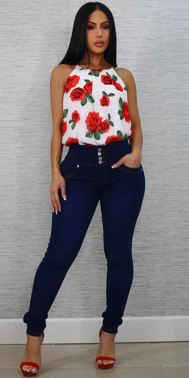Floral Levantacola Skinnies Set sold by Moda product image thumbnail 3