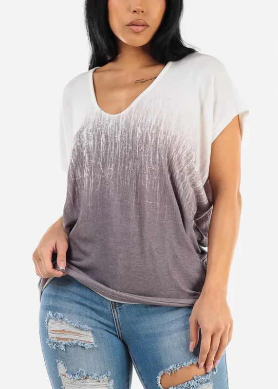 Short Dolman Sleeve Printed Tunic Top sold by Moda