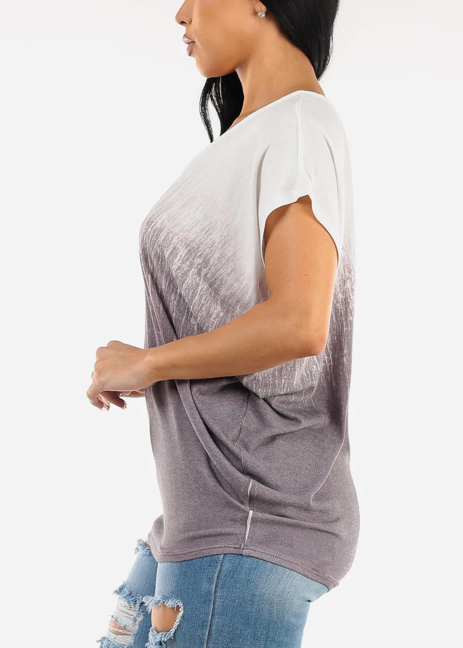 Short Dolman Sleeve Printed Tunic Top sold by Moda product image thumbnail 3