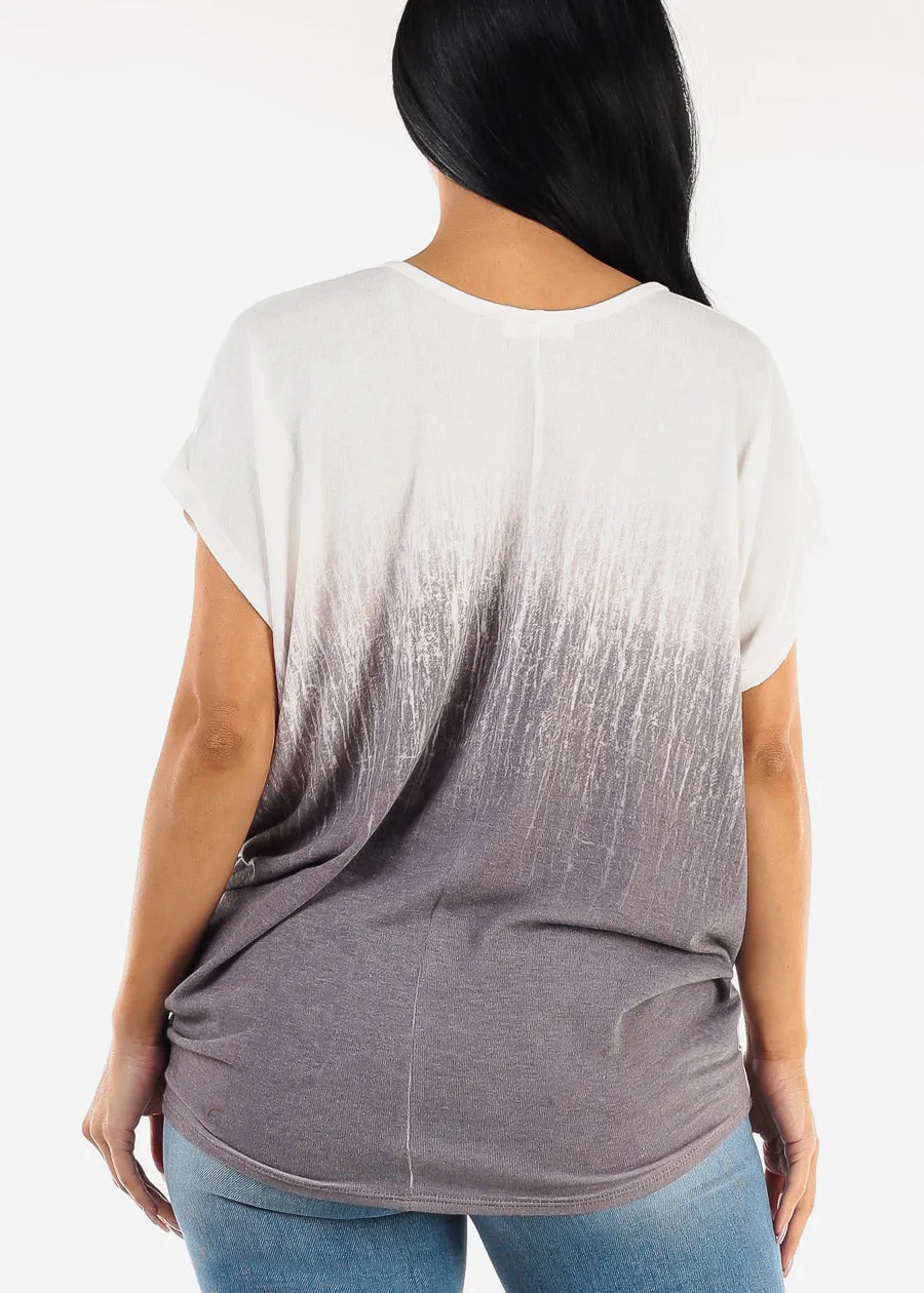 Short Dolman Sleeve Printed Tunic Top sold by Moda product image thumbnail 4