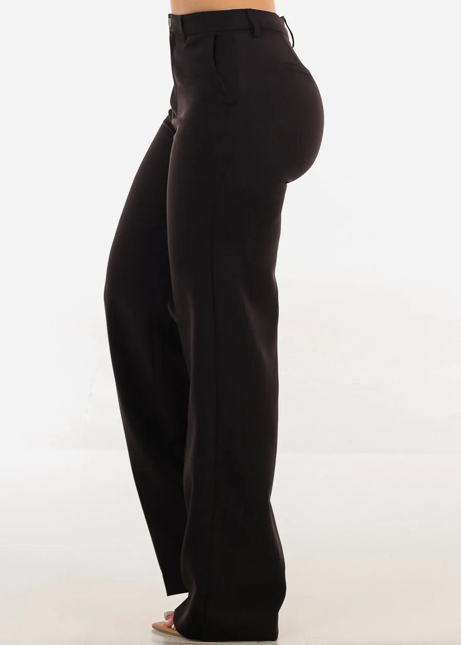 Butt Lift Black Formal Straight Dress Pants sold by Moda product image thumbnail 5