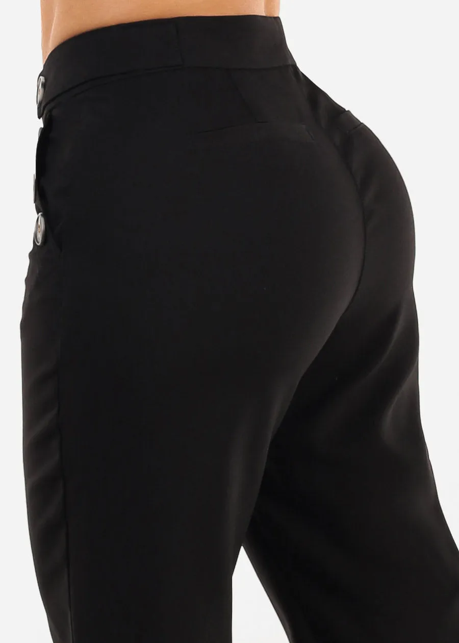 Butt Lift Super High Waist Black Wide Leg Dress Pants sold by Moda product image thumbnail 5