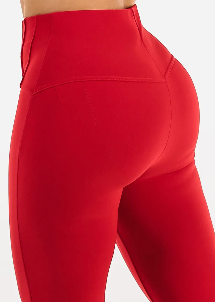 Butt Lift Stretchy Bootcut Dress Pants Red sold by Moda product image thumbnail 5
