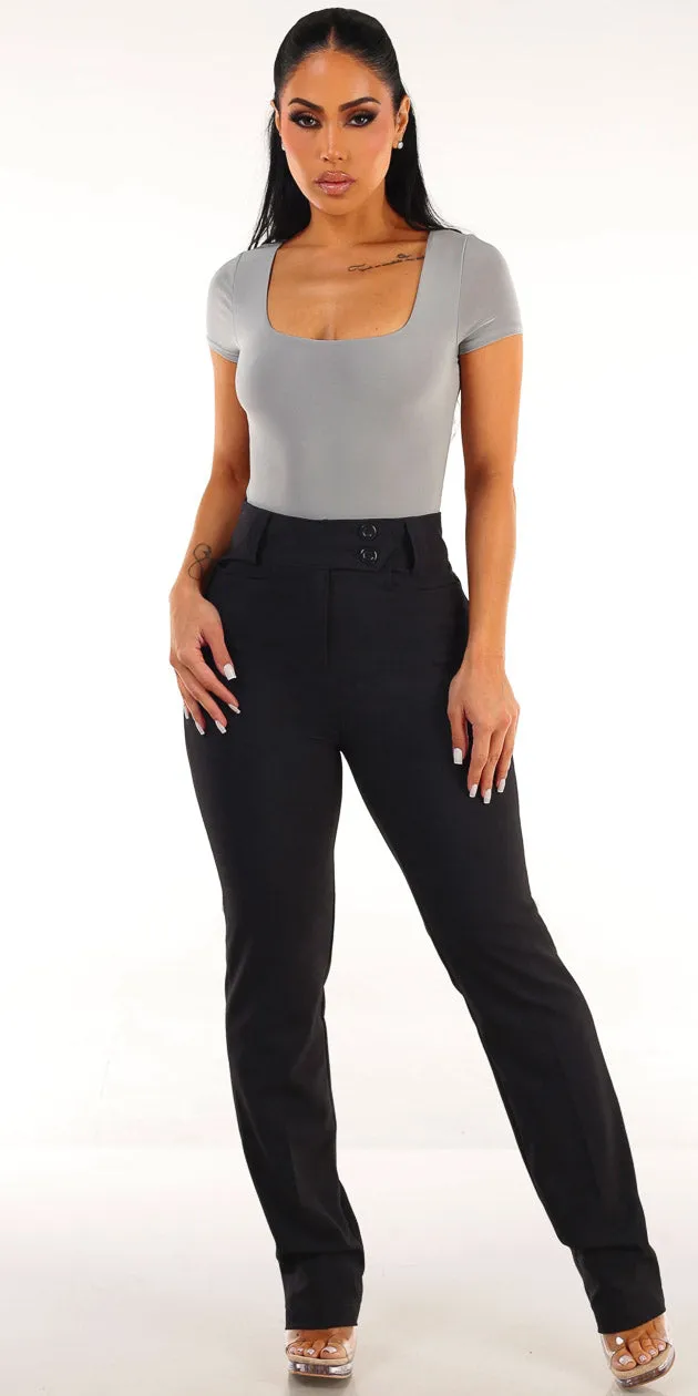 Grey Dressy Bootcut Pants Set sold by Moda