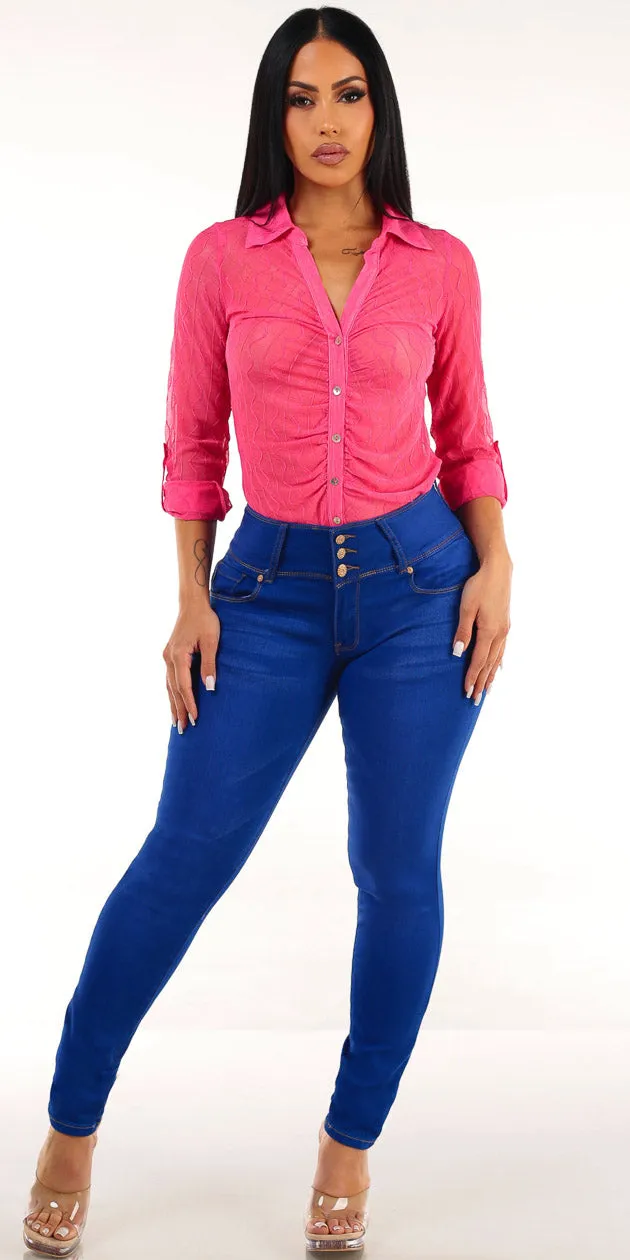 Pink Butt Lift Skinnies Combo sold by Moda