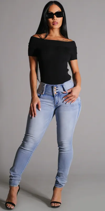 Black Butt Lift Skinnies Combo sold by Moda