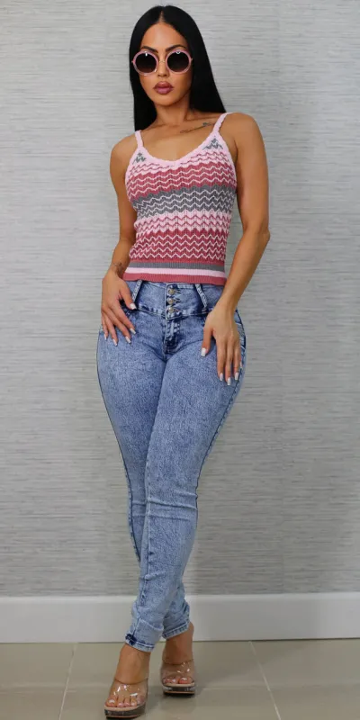Crochet Butt Lift Skinnies Outfit sold by Moda
