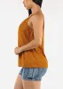 Sleeveless Polka Dot Pleated Blouse Mustard sold by Moda