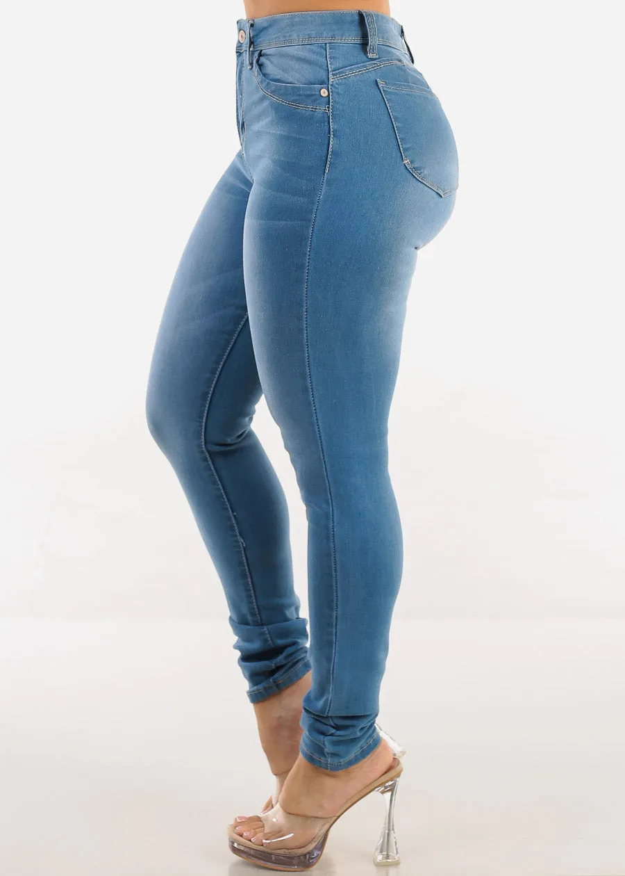 Butt Lift Super High Waist Stretch Light Skinny Jeans sold by Moda product image thumbnail 4