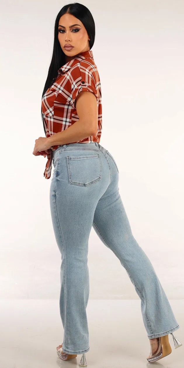 Plaid Light Bootcut Look sold by Moda product image thumbnail 2