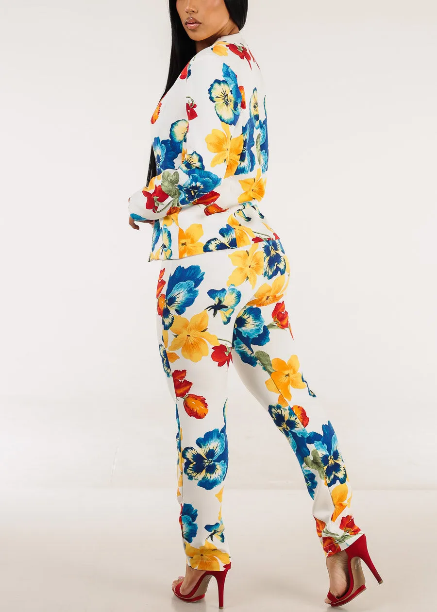 Super High Waist Straight Leg Floral Dressy Pants Multicolor sold by Moda product image thumbnail 5