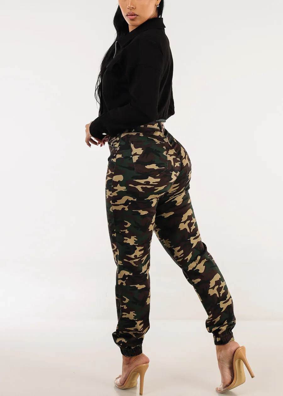 High Stretch High Waisted Camo Jogger Jeans sold by Moda product image thumbnail 5