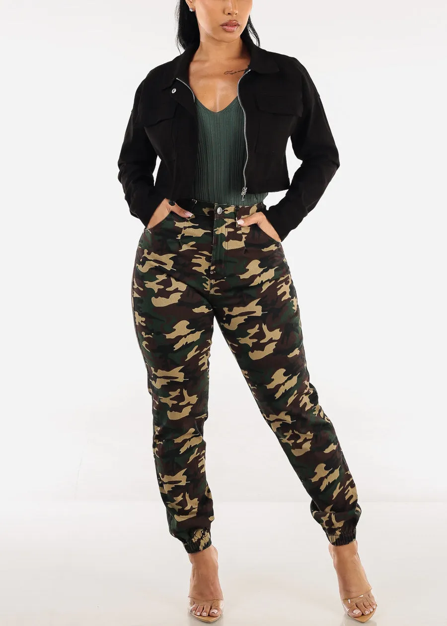 High Stretch High Waisted Camo Jogger Jeans sold by Moda product image thumbnail 2