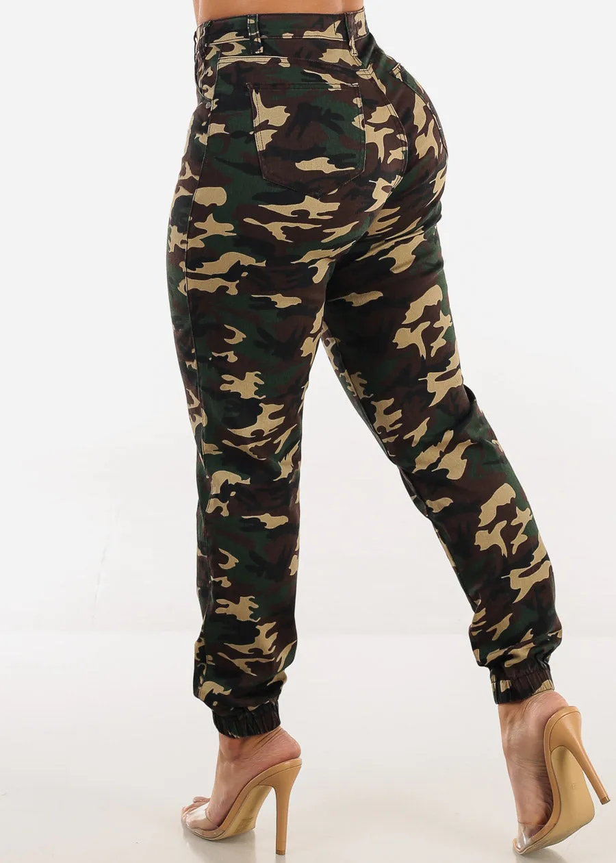 High Stretch High Waisted Camo Jogger Jeans sold by Moda product image thumbnail 4