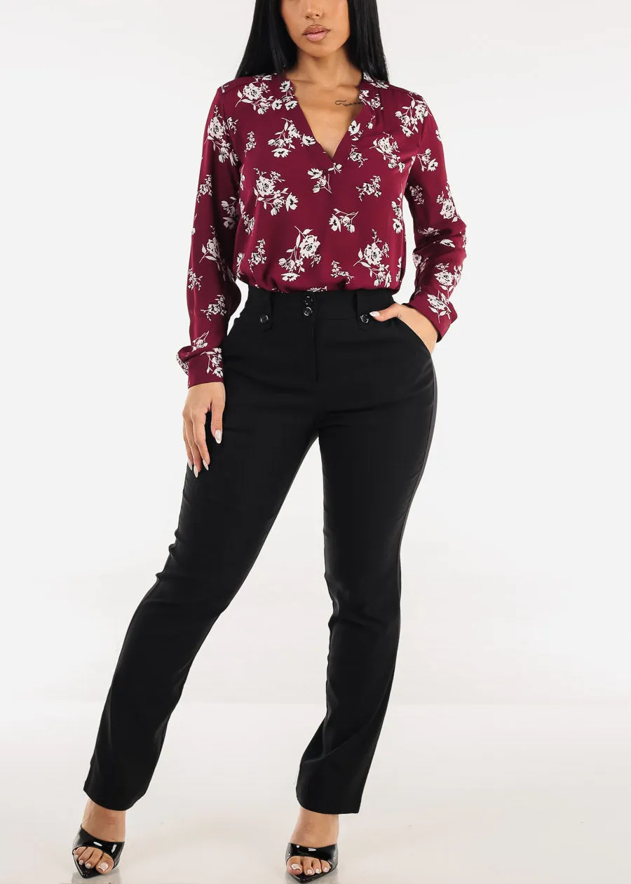 Butt lift Super High Waist Black Stretchy Bootcut Dress Pants sold by Moda product image thumbnail 2