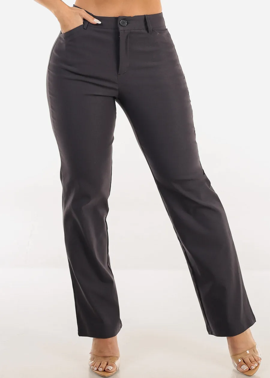 Butt lift Super High Waist Stretch Bootcut Dress Pants Charcoal sold by Moda product image thumbnail 3