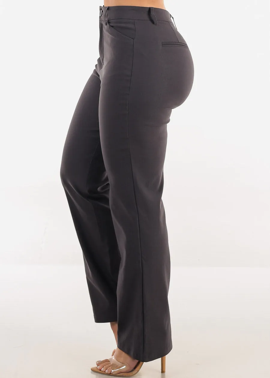 Butt lift Super High Waist Stretch Bootcut Dress Pants Charcoal sold by Moda product image thumbnail 4
