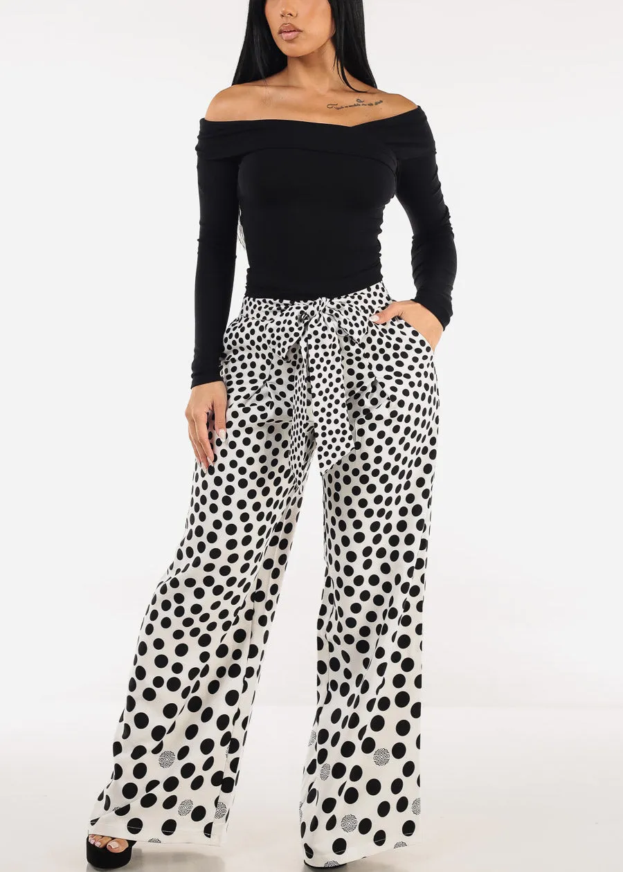 Off Shoulder Long Sleeve Stretch Top Black sold by Moda product image thumbnail 2