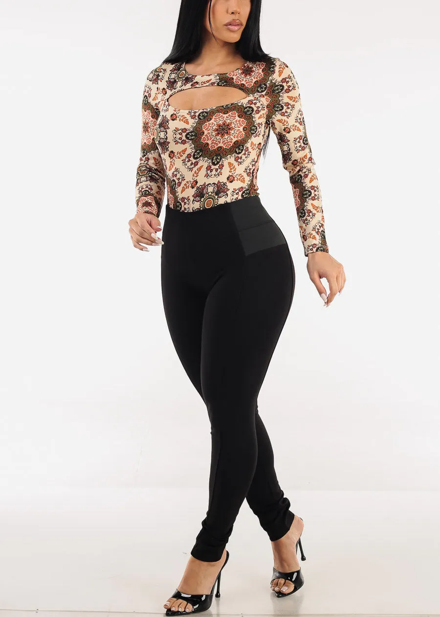 Stretchy Spandex Waist Black Skinny Pants sold by Moda product image thumbnail 2