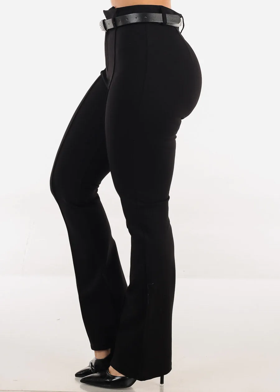 High Waisted Stretch Flared Bootcut Dress Pants Black sold by Moda product image thumbnail 3