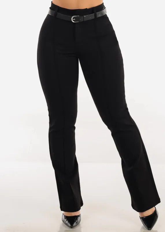 High Waisted Stretch Flared Bootcut Dress Pants Black sold by Moda