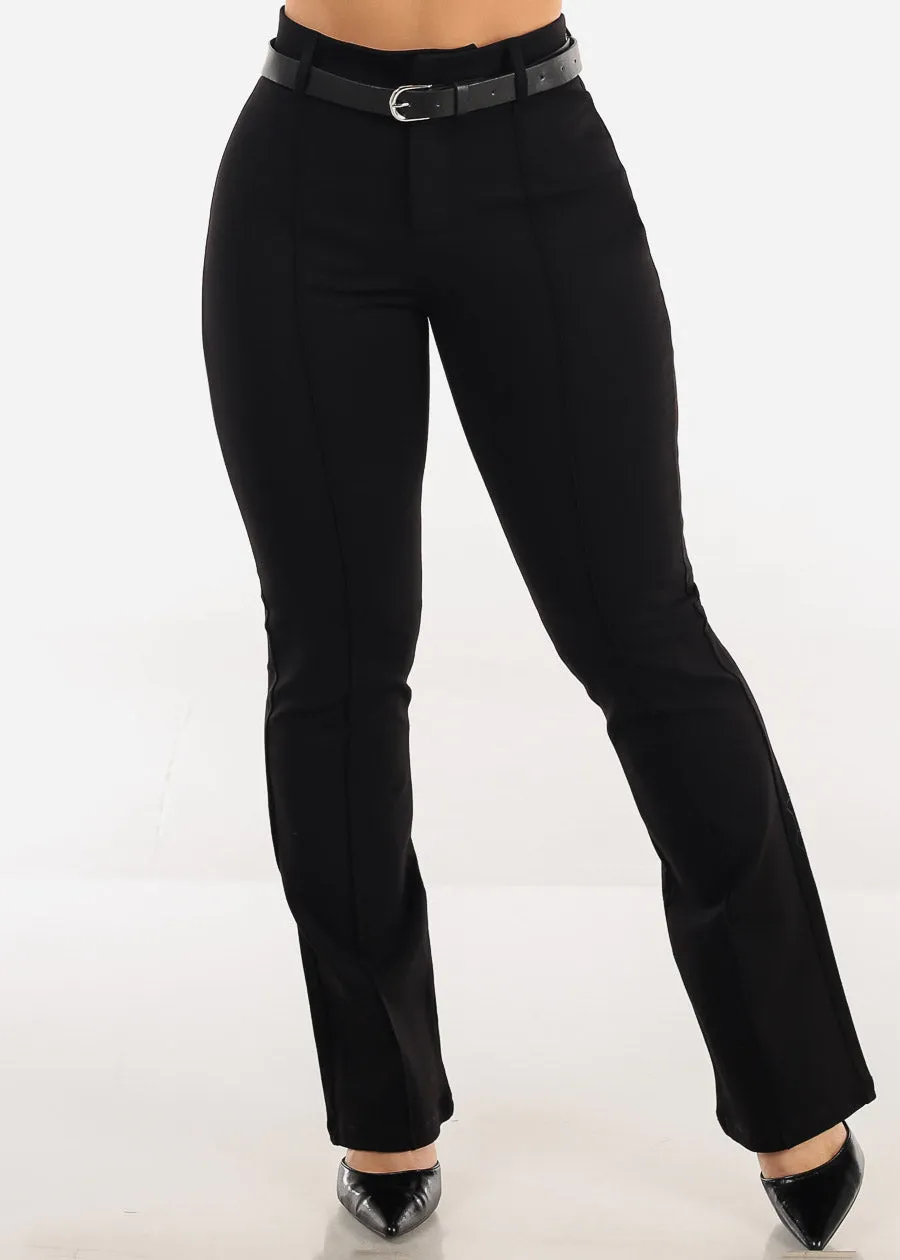 High Waisted Stretch Flared Bootcut Dress Pants Black sold by Moda