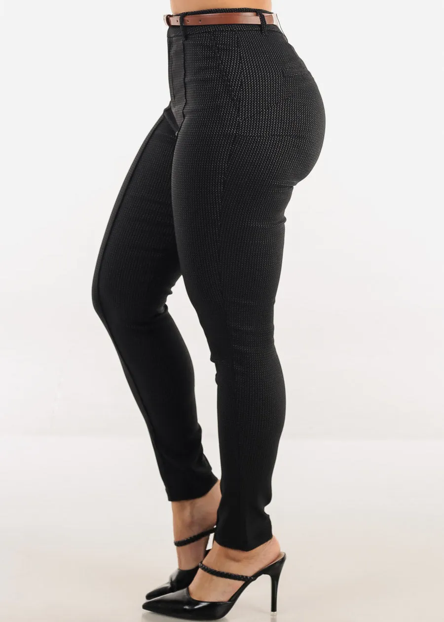 Butt lift Super High Waist Stretch Printed Skinny Pants Black sold by Moda product image thumbnail 4