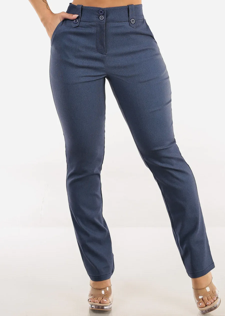 Butt lift Super High Waist Stretch Bootcut Dress Pants Indigo sold by Moda product image thumbnail 3