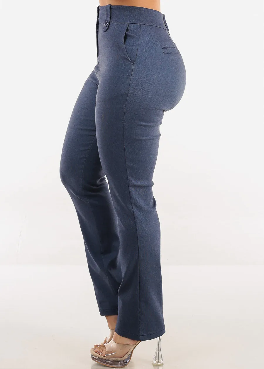 Butt lift Super High Waist Stretch Bootcut Dress Pants Indigo sold by Moda product image thumbnail 4