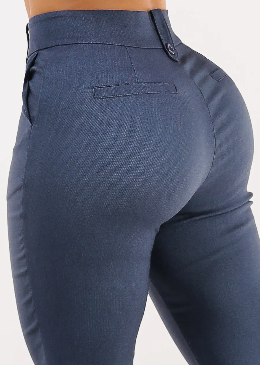 Butt lift Super High Waist Stretch Bootcut Dress Pants Indigo sold by Moda product image thumbnail 5