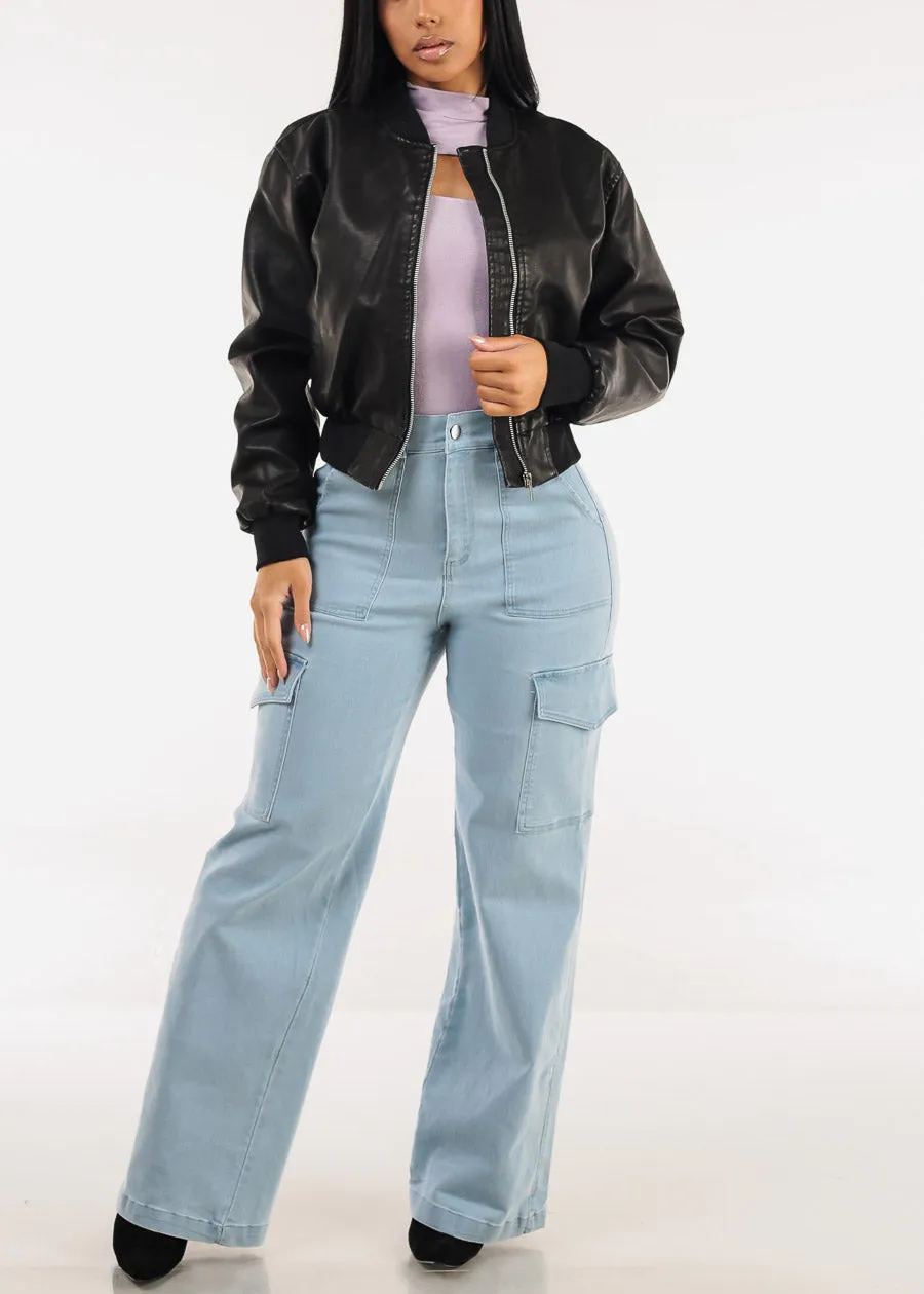 Mock Neck Cut Out Long Sleeve Suede Bodysuit Lavender sold by Moda product image thumbnail 2