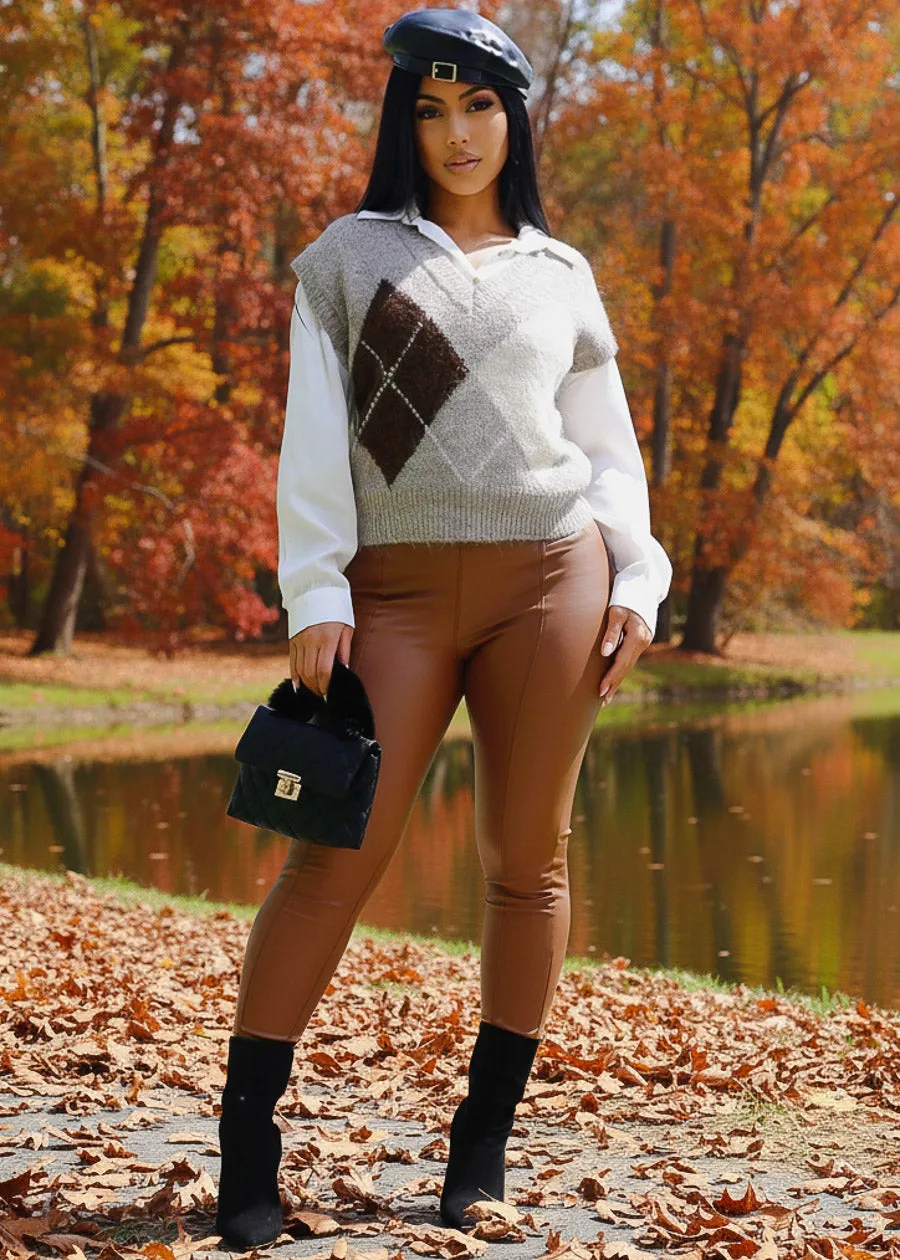 Oversized Long Sleeve Button Up White Blouse sold by Moda product image thumbnail 2