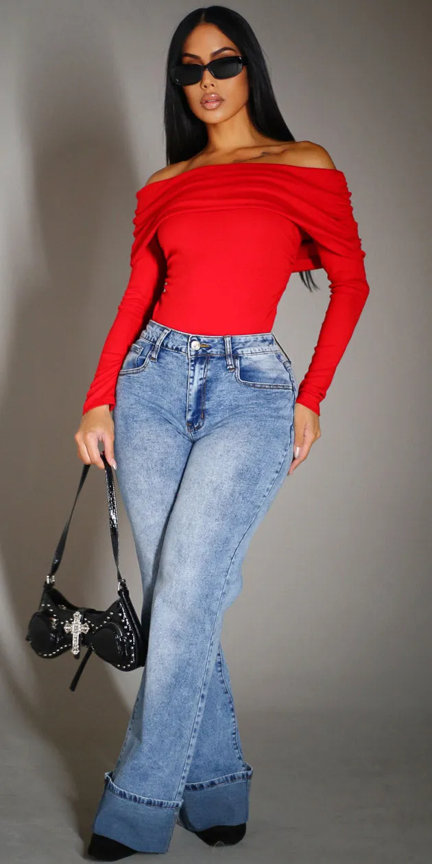 Red Cargo Denim Look sold by Moda product image thumbnail 3