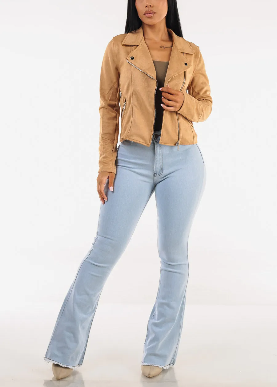 Stretchy Long Sleeve Square Neck Ribbed Top Olive sold by Moda product image thumbnail 2