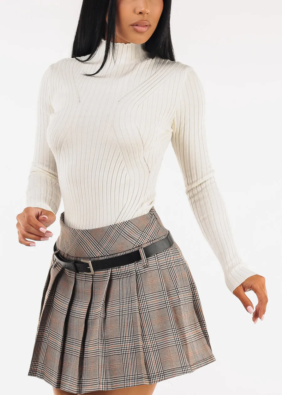 Long Sleeve Turtleneck Sweater Bodysuit Ivory sold by Moda product image thumbnail 5